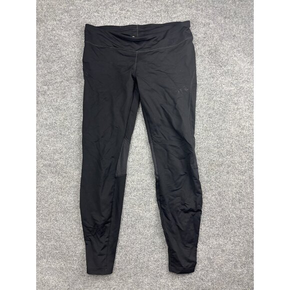 Patagonia Pants - Patagonia Leggings Womens Large Black Running Compression Mesh Panels Reflective